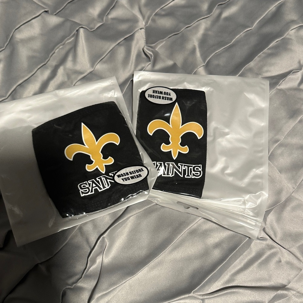 Saints Black and Gold Face Mask
